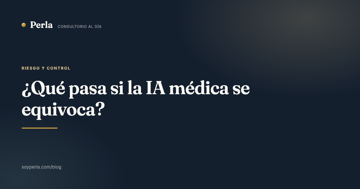 ¿Qué pasa si la IA médica se equivoca?